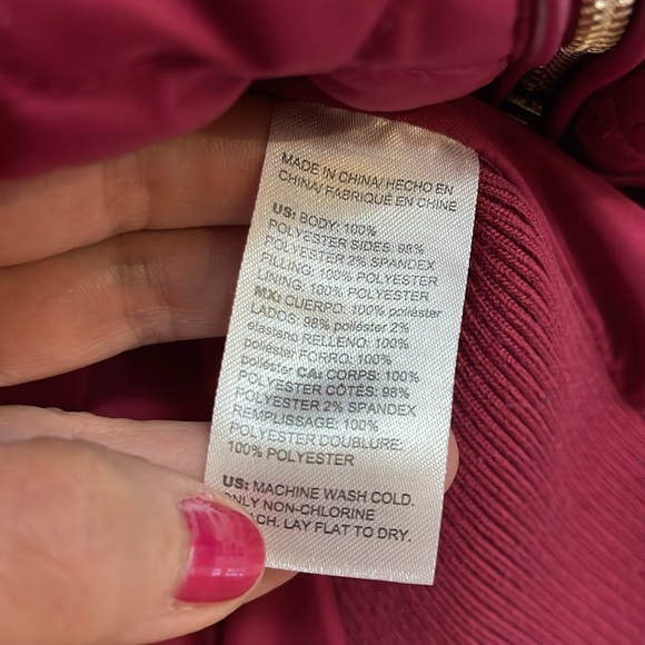 Chico’s 3 (16/18) Berry Quilted Vest - Picture 6 of 9